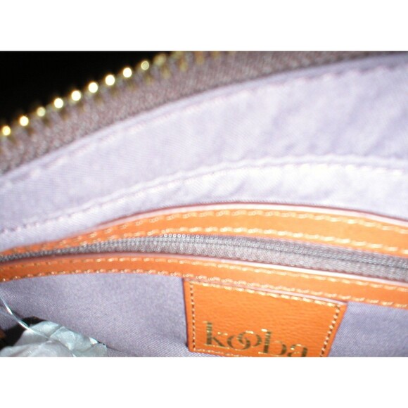 Authentic Kooba Leather Handbag Bag Brown Logo New NWT Satchel Womens Bag Strap - Picture 3 of 9